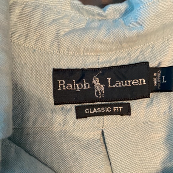 Ralph Lauren, light blue, long sleeve button up - Picture 2 of 2